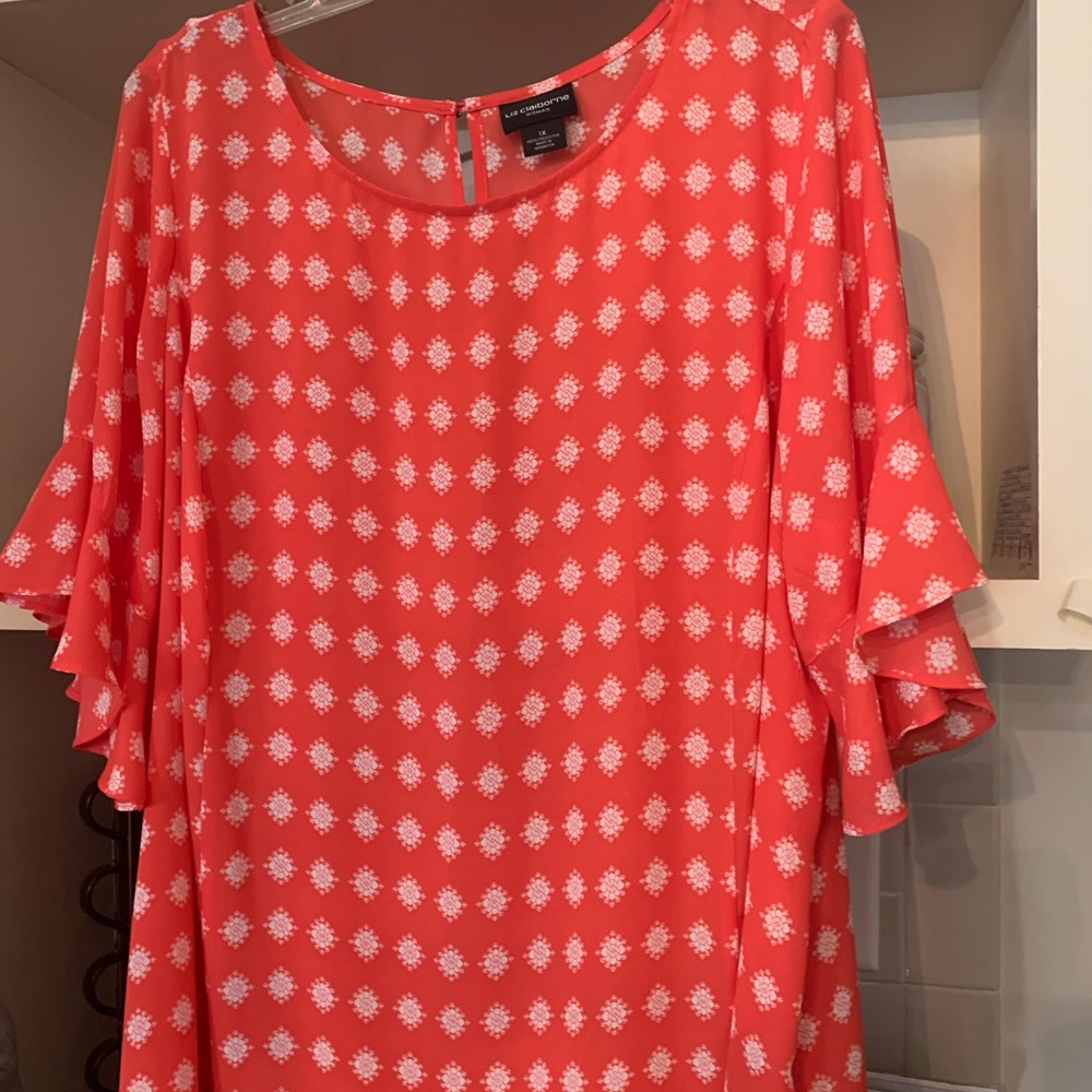Orange Liz Claiborne blouse. Size 1X